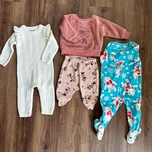 Baby clothes set - Carter’s, Disney, and Old Navy 6-12M.